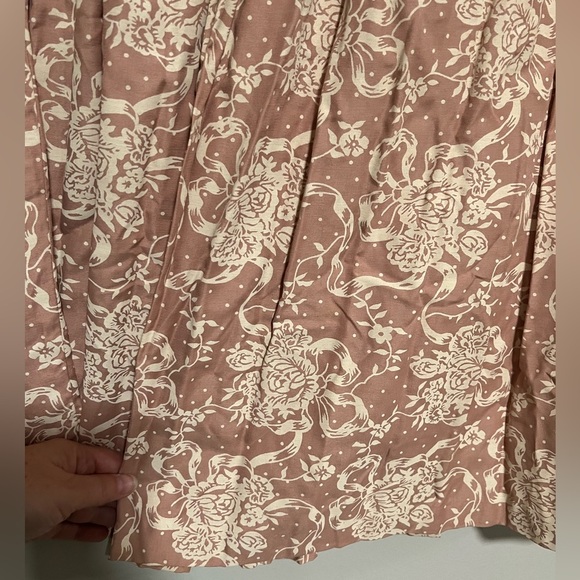 Vintage Scott McClintock Cottagecore Gathered Waist Maxi Midi Skirt Large 90s - Picture 4 of 7